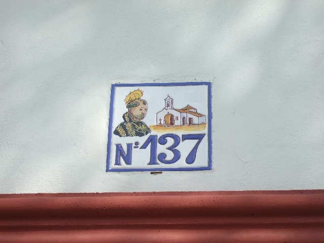 Plaque numro des habitations de Castilblanco de los Arroyos