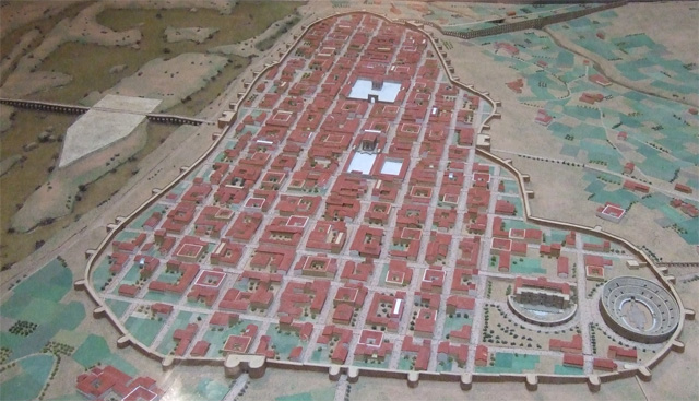 La maquette de la ville romaine